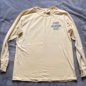 Pete Smith's Surf Shop (Cape May, NJ) Cream Long Sleeve Shirt - Men’s Small